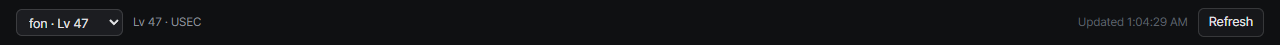 Profile bar