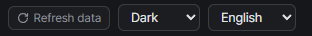 Refresh data, theme and language switches